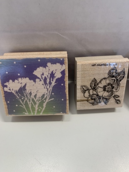 8 Medium Sized Rubber Stamps