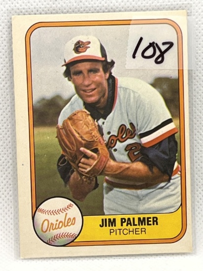 1981 Fleer Jim Palmer Baltimore Orioles