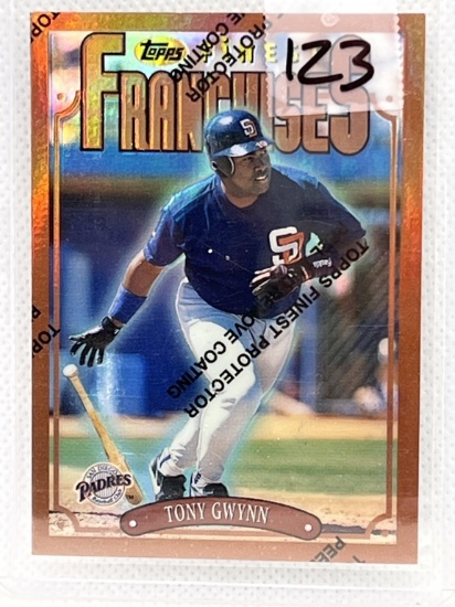1996 Topps Finest Franchiese Tony Gwynn San Diego Padres