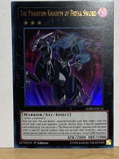 1996 Yu Gi Oh 1st Edition the Phantom Knights of Break Sword 62709239
