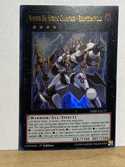 1996 Yu Gi Oh 1st Edition Number 86: Heroic Champion Rhongomyniad 63504681