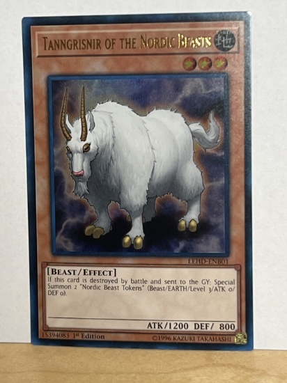 1996 Yu Gi Oh 1st Edition Tanngrisnir of the Nordic Beasts 15394083