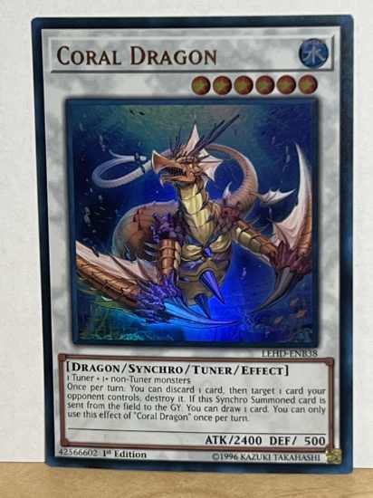 1996 Yu Gi Oh 1st Edition Coral Dragon 42566602