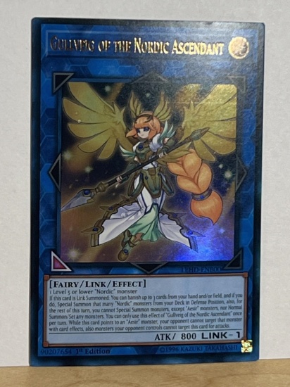 1996 Yu Gi Oh 1st Edition Gullveig of the Nordic Ascendant 90207654