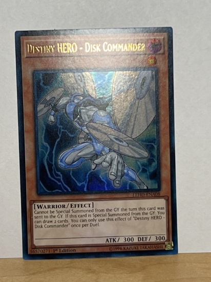 1996 Yu Gi Oh 1st Edition Destiny Hero Disk Commander 56570271