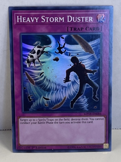 1996 Yu GI Oh 1st Edition Heavy Storm Duster 23924608