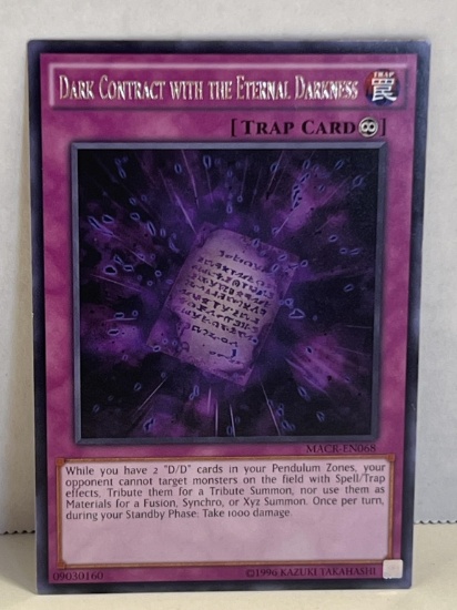1996 Yu GI Oh Dark Contract with the Eternal  Darkness 09030160