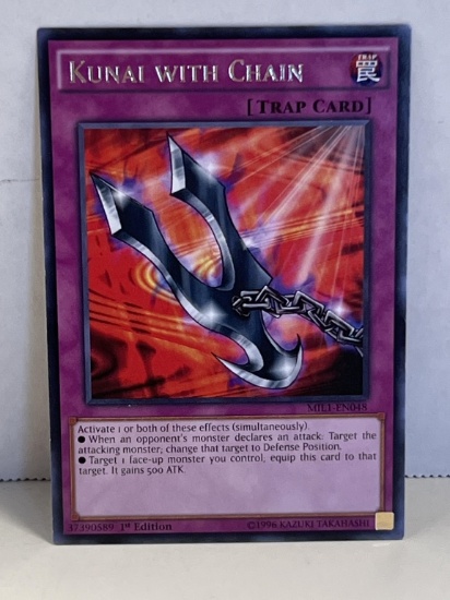 1996Yu Gi Oh 1st Edition Kunai with Chain 37390589