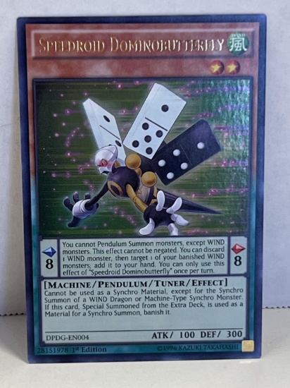 1996 Yu Gi Oh 1st Edition Speedroid Dominobutterfly 28151978