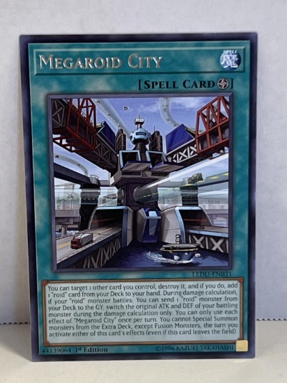 1996 Yu GI Oh 1st Edition Megaroid City 44139064