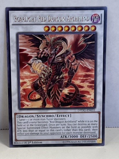 1996 Yu Gi Oh 1st Edition Scarlight Red Dragon Archfiend 80666118