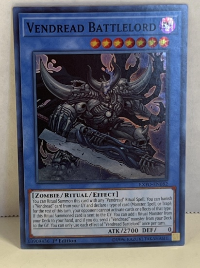 1996 Yu Gi Oh 1st Edition Vendread Battlelord