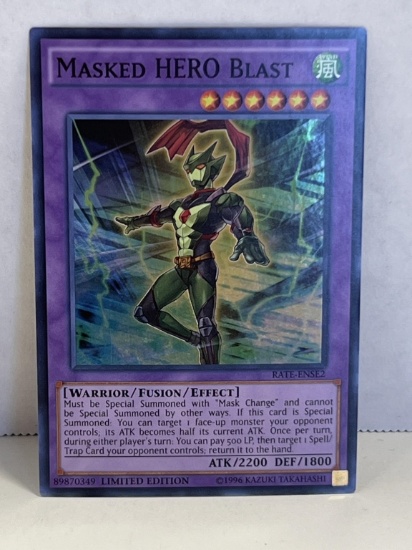 1996 Yu Gi Oh Limited Edition Masked Hero Blast