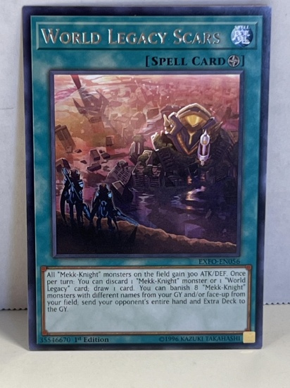 1996 Yu GI Oh 1st Edition World Legacy Scars