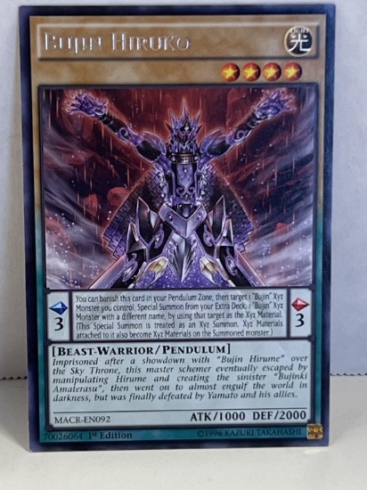1996 Yu Gi Oh 1st Edition Bujin Hiruko 70026064