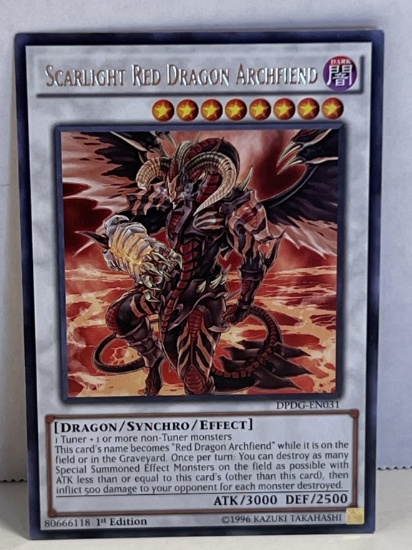 1996 Yu Gi Oh 1st Edition Scarlight Red Dragon Archfiend 80666118