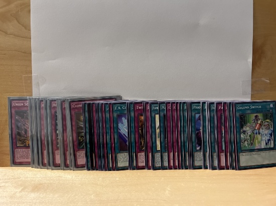 1996 Yu Gi Oh Collection of 60 White Lettering Cards
