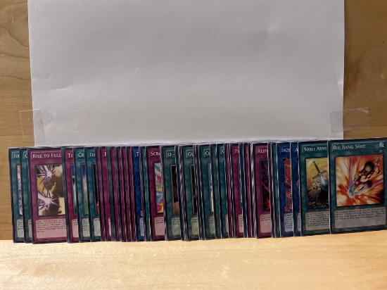 1996 Yu Gi Oh Collection of 50 White Lettering Cards