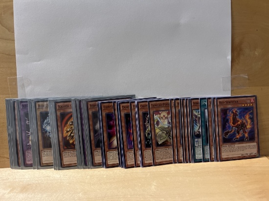 1996 Yu Gi Oh Collection of 50 Black Lettering Cards