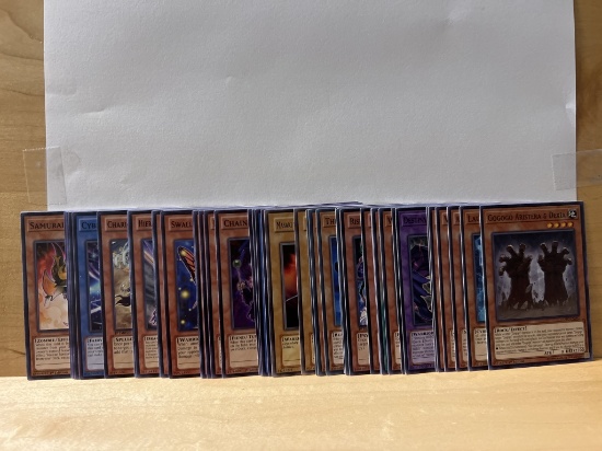 1996 Yu Gi Oh Collection of 50 Black Lettering Cards