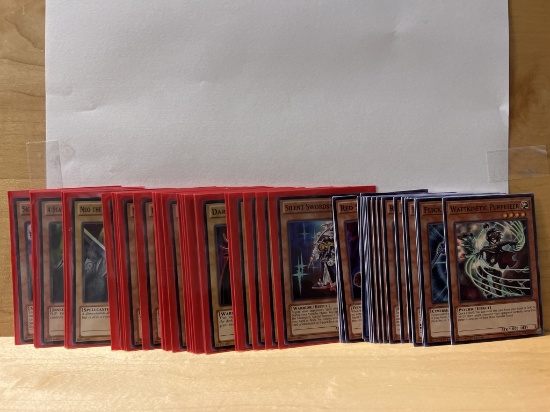 1996 Yu Gi Oh Collection of 50 Black Lettering Cards