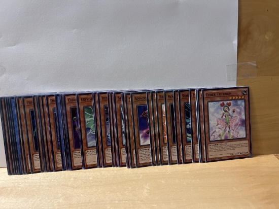 1996 Yu Gi Oh Collection of 50 Black Lettering Cards