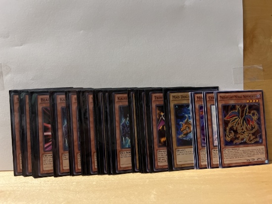 1996 Yu GI Oh Collection of 35 Black Lettering Cards