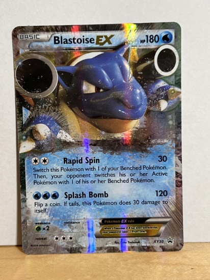 2014 Pokemon Rare Promo Blastoise EX Holo Card