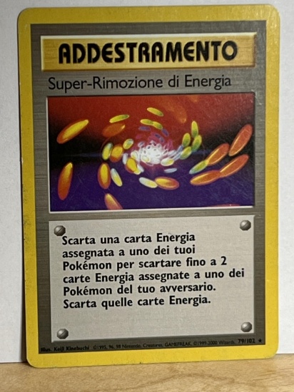 1998 Pokemon Rare Addestramento Super-Rimozione