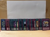 1996 Yu Gi Oh Collection of 50 White Lettering Cards