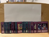 1996 Yu GI Oh Collection of 50 White Lettering Cards