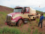 2005 International 6x4 lube truck, model 8600, VIN #1HSHXAHR46J263187, tand