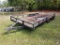 20' X 7' BUMPER PULL TRIAXLE FLATBED TRAILER, NO PAPERWORK