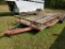 20' X 7' HOMEMADE FLATBED TRAILER, BUMPER PULL, TANDEM AXLE, S: T849362