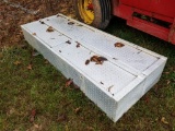 DOUBLE STACKED ALUMINUM TOOL BOX APPROX 90