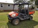 KUBOTA RTVX900 DIESEL POWER STEERING, HDYRAULIC BED, HOURS SHOWING: 1246, S