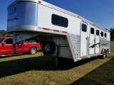 CIMARRON 2004 3 HORSE TRAILER, 22 X 7'6