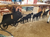 8' STAGECOACH METAL SIGN