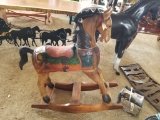 TEAKWOOD ROCKING HORSE