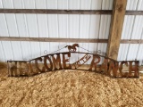 10' WELCOME TO THE RANCH SIGN