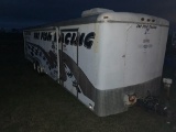 28X8 ENCLOSED PACE TRAILER, HAS TITLE, A/C ON TOP BUT UNKNOWN IF IT WORKS,