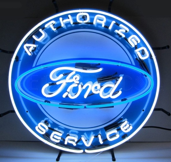 Neon Ford Authorized Service Sign