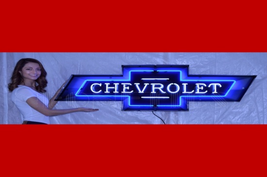 Neon Chevrolet Bow Tie