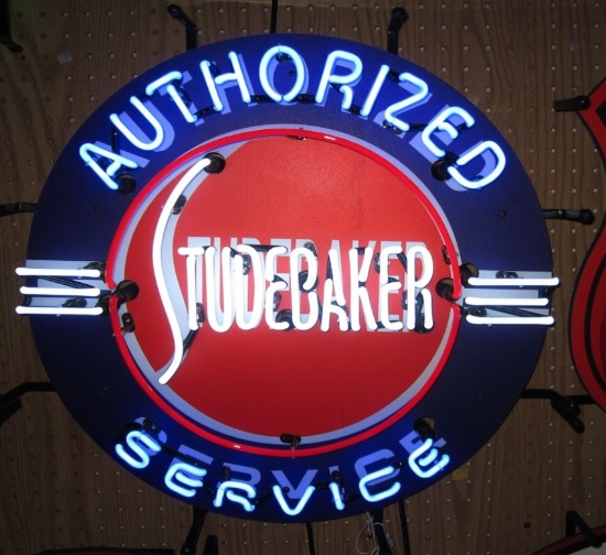 Neon Studebaker Gas Sign