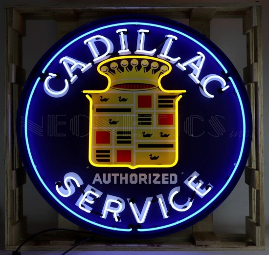Neon Cadillac Sign