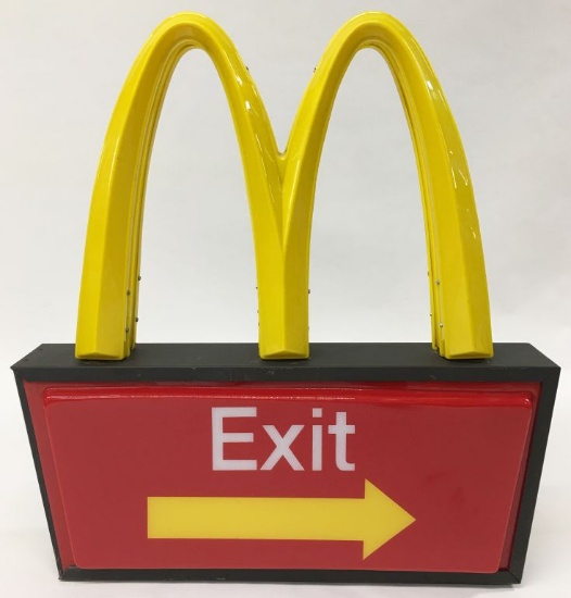 McDonald's "Exit" Drive-Through Sign.