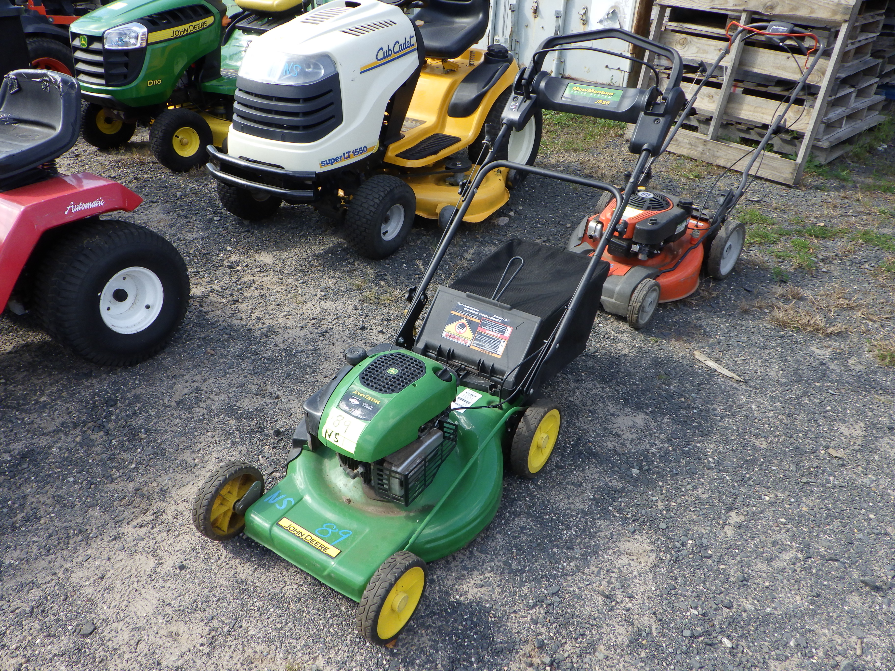 JOHN DEERE JS36 22 Walk Behind Mower w Bagger Proxibid