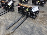 UNUSED WOLVERINE Hyd Pallet Fork Skid Steer Attachment