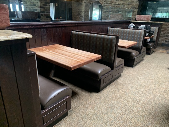 6 Booths with Tables