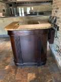 Marble Top Hostess Stand